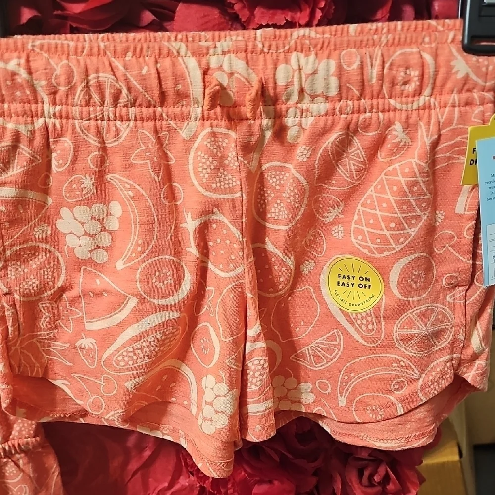 Cat & Jack NWT Coral Print Sleepwear Set Size Medium (8)